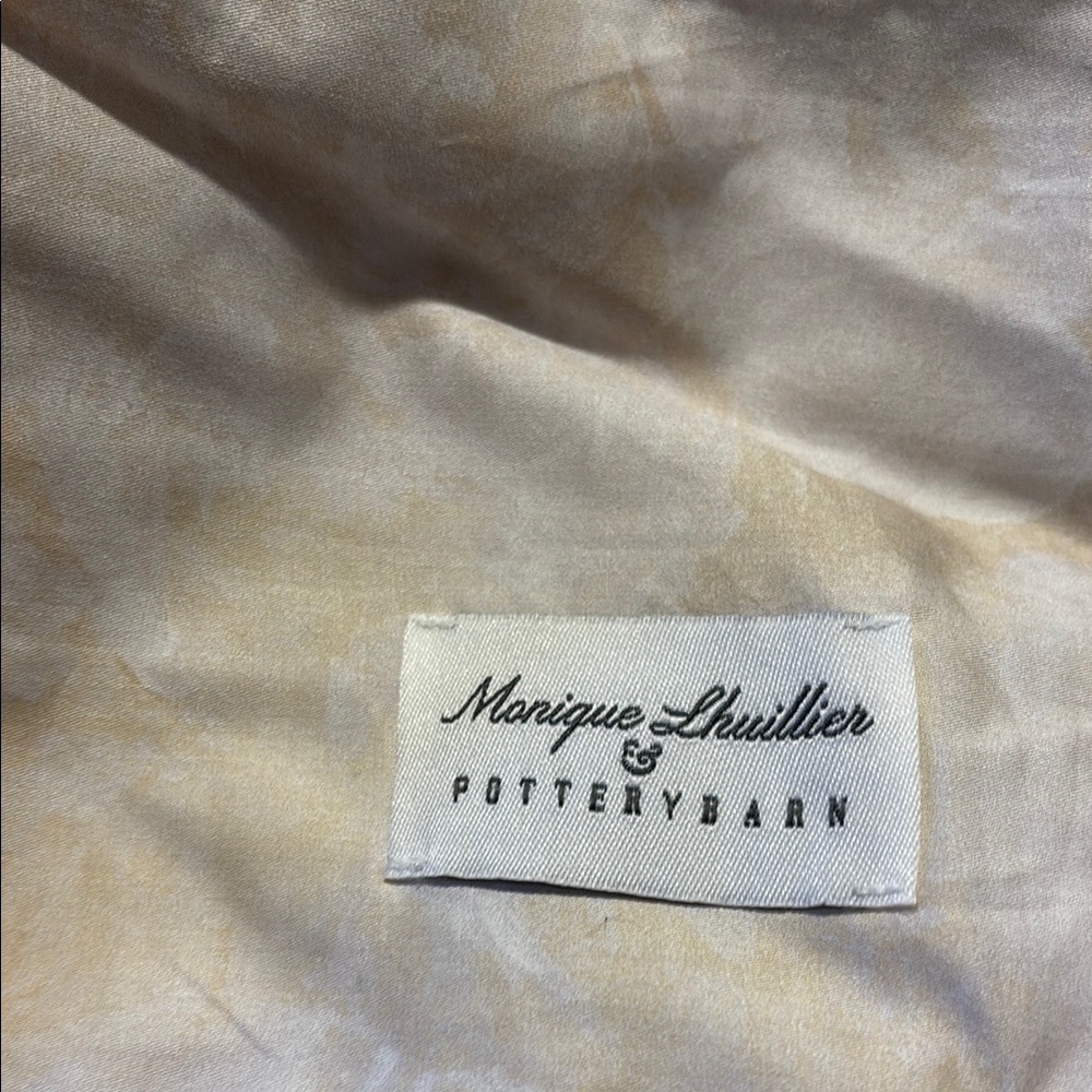 Pottery Barn Cream Buttoned Fabric